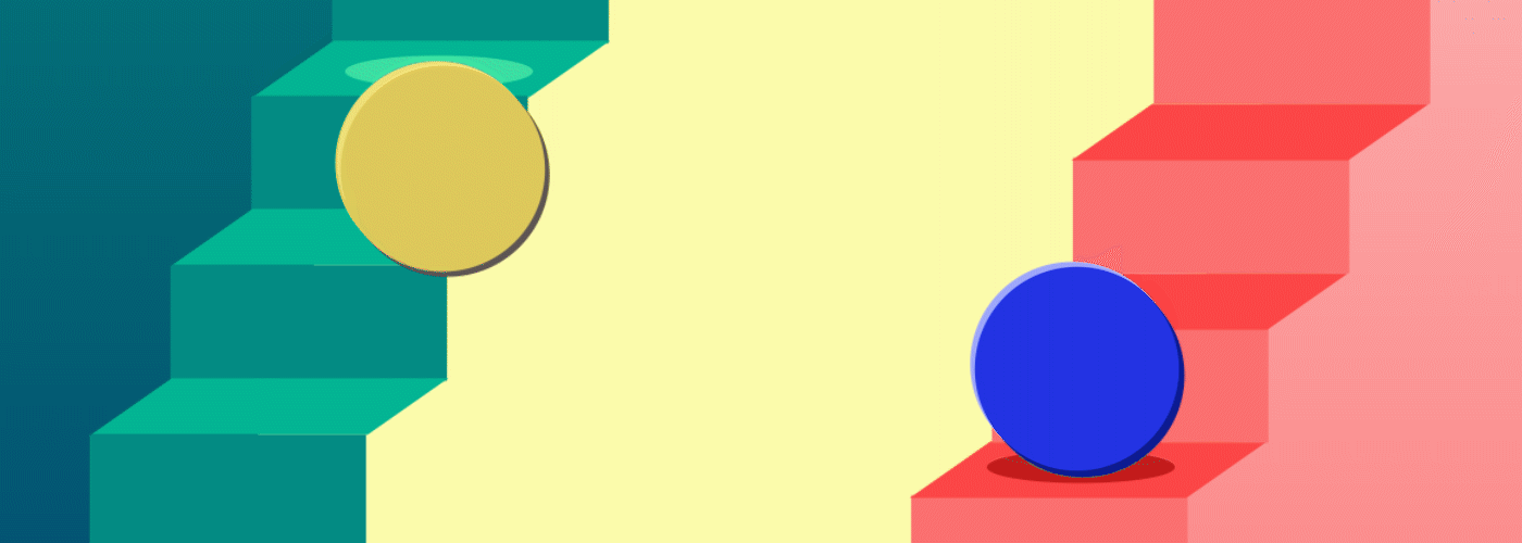 Art Piece: Balls Falling Up and Down