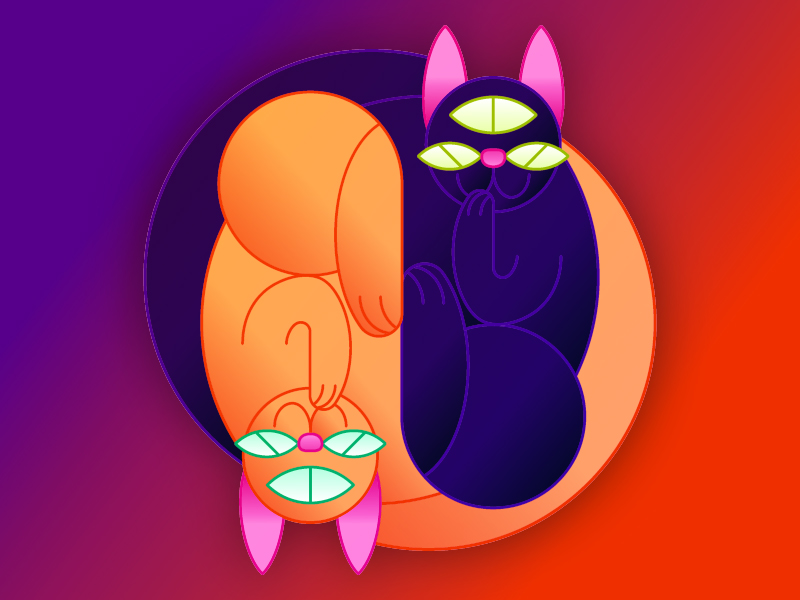 Art Piece: Alien Cats