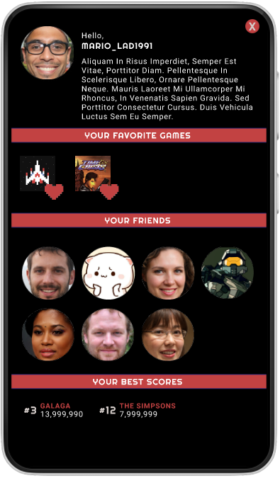 First image of the high fidelity designs.