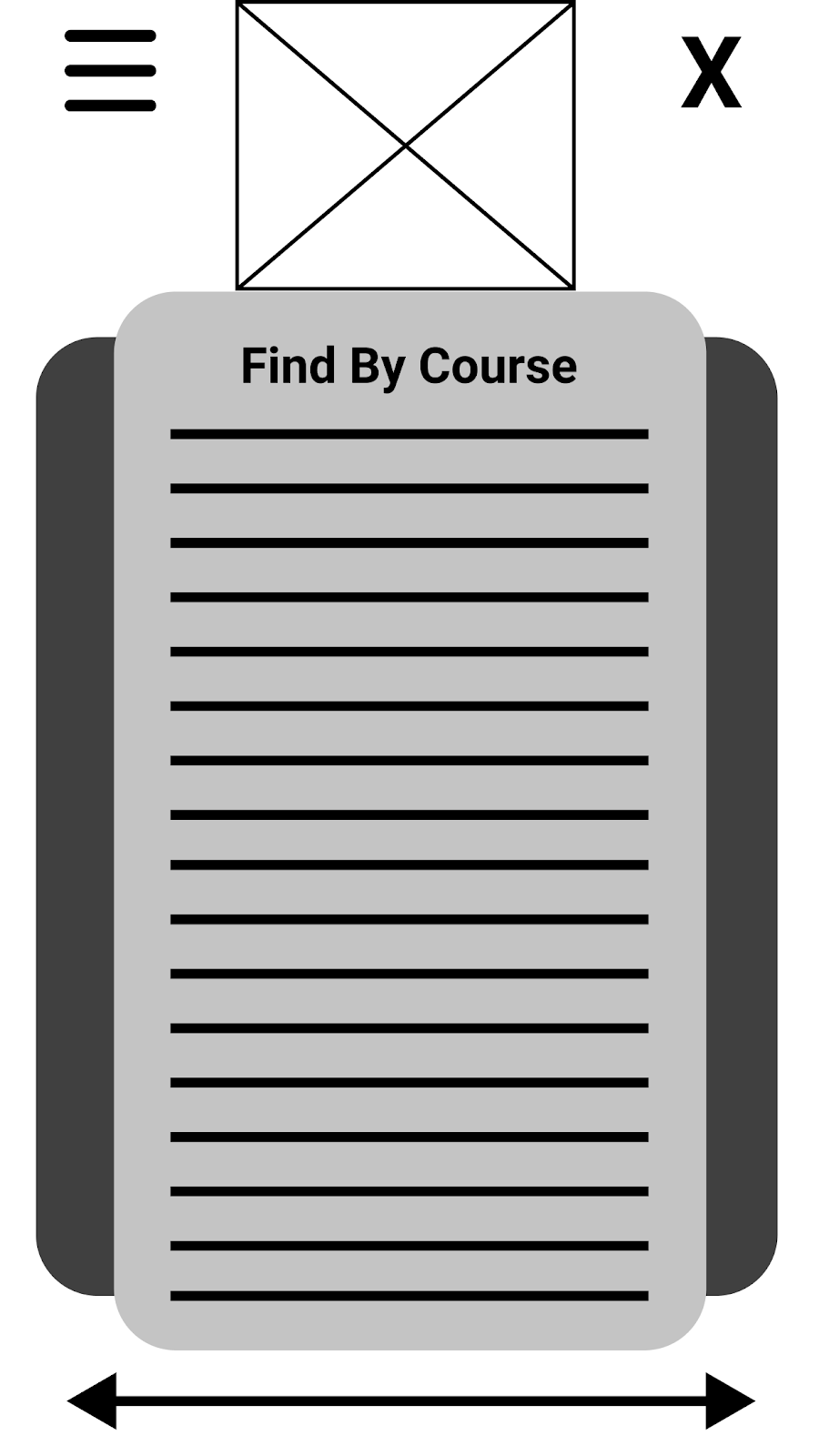 Third image of the low fidelity designs.