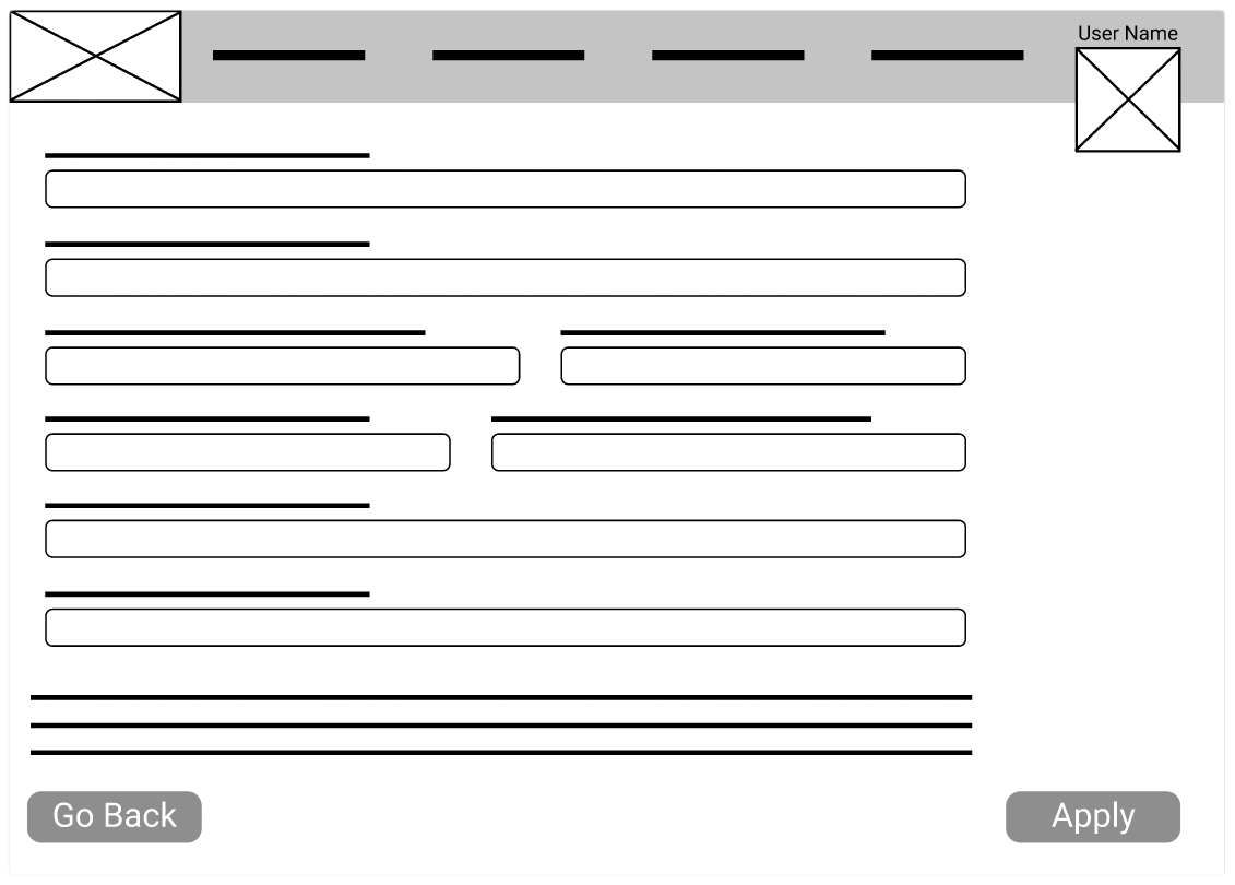 First image of the low fidelity designs.