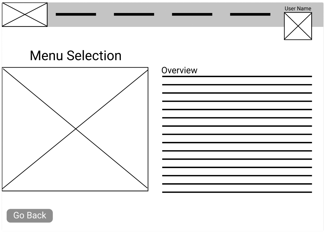 Second image of the low fidelity designs.